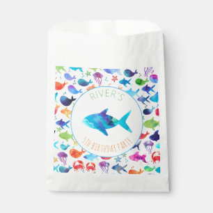 Onder het Zee Rainbow Fish Birthday Baby shower Bedankzakje