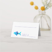 Onder het Zee Rainbow Fish Birthday Baby shower Plaatskaartje (Voorkant)