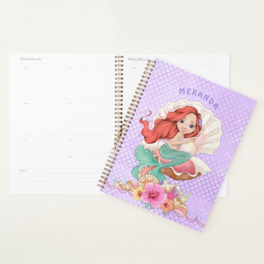 Onder het Zee Red Headed Zeemeermin en Zee Shell Planner (Display)