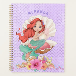 Onder het Zee Red Headed Zeemeermin en Zee Shell Planner