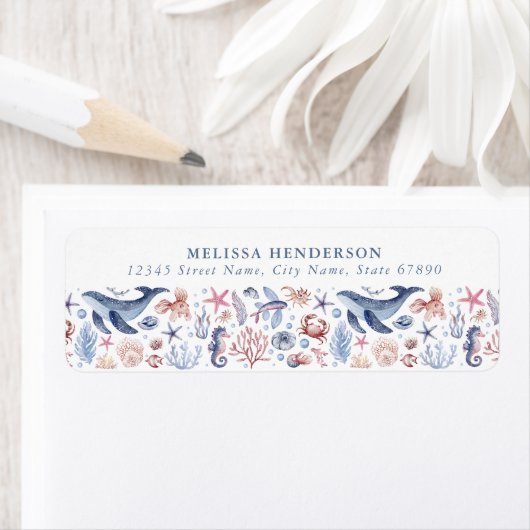  onder het Zee Retouradres Labels (Insitu)