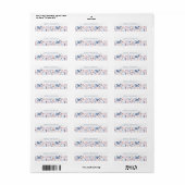 onder het Zee Retouradres Labels (Full Sheet)