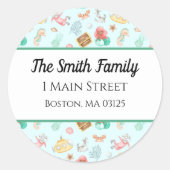 Onder het Zee Ronde Sticker (Voorkant)