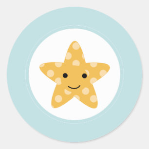 {onder het zee} ronde sticker