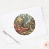 Onder het Zee Ronde Sticker (Envelop)