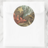 Onder het Zee Ronde Sticker (Tas)