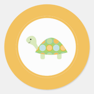 {onder het zee} ronde sticker