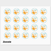 Onder het Zee Ronde Sticker (Vel)