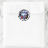 Onder het Zee Ronde Sticker (Tas)