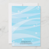 Onder het Zee Roze Babyschoenen Kaart (Achterkant)