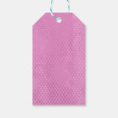 Onder het Zee Roze en Paarse Zeemeermin (Brunette) Cadeaulabel (Achterkant)