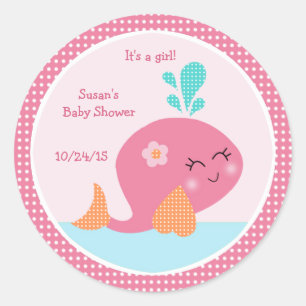 Onder het Zee/Roze groothandelaars/Cupcake-contact Ronde Sticker