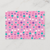 Onder het Zee Roze Paars Baby shower Book Request Informatiekaartje (Achterkant)