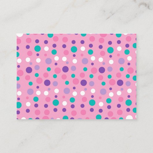 Onder het Zee Roze Paars Baby shower Book Request Informatiekaartje (Achterkant)