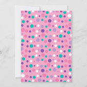 Onder het Zee Roze Paars Nautisch Baby shower Kaart (Achterkant)