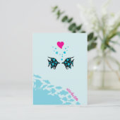 Onder het Zee Save the Date Aankondigingskaart (Staand voorkant)