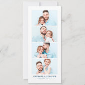 Onder het Zee Save The Date Bladwijzer Photo Kaart (Achterkant)