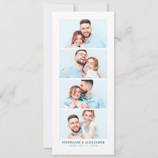 Onder het Zee Save The Date Bladwijzer Photo Kaart (Achterkant)