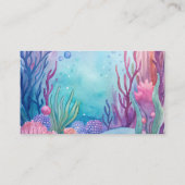 Onder het zee schattig zeepaardje paarse boek aanv informatiekaartje (Achterkant)