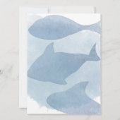 Onder het Zee Schattige Baby shower Kaart (Achterkant)