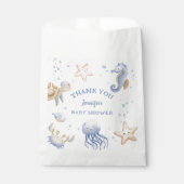 Onder het Zee! Schattige Blue Boy Baby shower Bedankzakje (Voorkant)