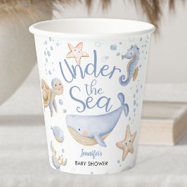 Onder het Zee! Schattige Blue Boy Baby shower Papieren Bekers