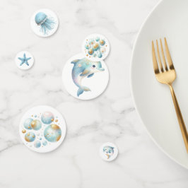 Onder het Zee Schattige Dolfijnen Zeesterren Bubbl Confetti