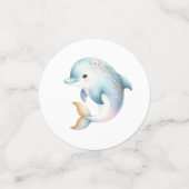 Onder het Zee Schattige Dolfijnen Zeesterren Bubbl Confetti (Kleine voorkant)