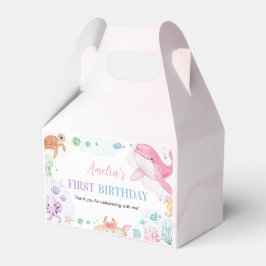 Onder het Zee Schattigee Oceaan Dieren Verjaardag Bedankdoosjes