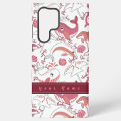 Onder het Zee Schattigee zeedieren Patroon Print Samsung Galaxy Hoesje (Achterkant)