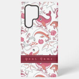 Onder het Zee Schattigee zeedieren Patroon Print Samsung Galaxy Hoesje
