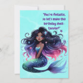 Onder het Zee Schattigee Zeemeermin Verjaardag Wen Kaart (Voorkant)