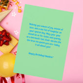 Onder het Zee Schattigee Zeemeermin Verjaardag Wen Kaart