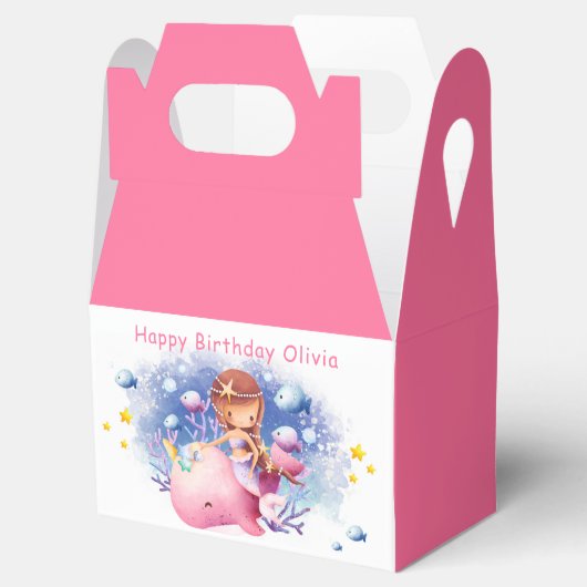 Onder het Zee, Schattigee zeemeerminverjaardag Bedankdoosjes (Geopend)