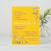 Onder het Zee schepselen Bat Bar Mitswa Uitnodigin Kaart (Staand voorkant)