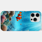 Onder het zee, schildpad, koraal, schip, clownvis Case-Mate iPhone case (Achterkant (horizontaal))