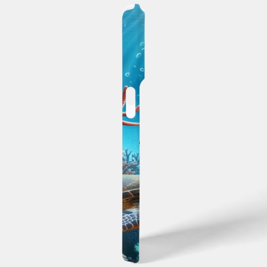 Onder het zee, schildpad, koraal, schip, clownvis Case-Mate iPhone case (Achterkant / Rechts)