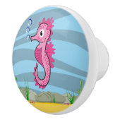 Onder het Zee Seahorse Keramische knop (Rechts)
