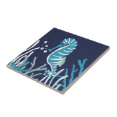 Onder het Zee - Seahorse Tegeltje (Zijkant)
