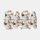 Onder het Zee Seashells Patterned Bedankdoosjes (Uitgevouwen)