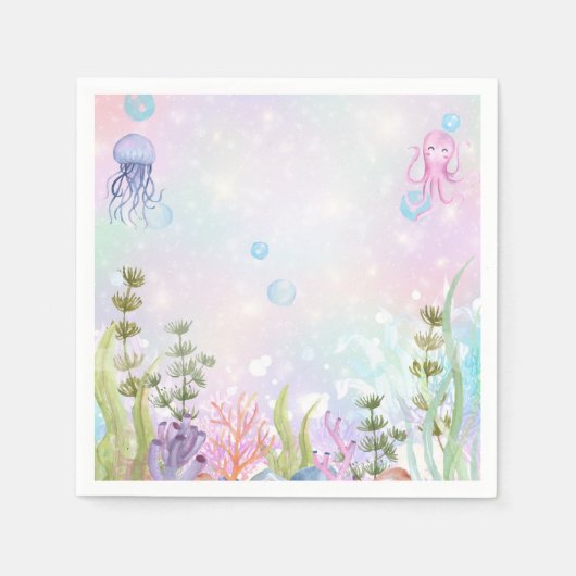 Onder het Zee servetten (Voorkant)