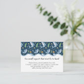 Onder het Zee Shark Baby shower Book Request Kaart (Staand voorkant)