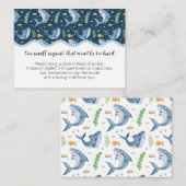 Onder het Zee Shark Baby shower Book Request Kaart (Voorkant / Achterkant)