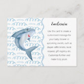 Onder het Zee Shark Baby shower Enclosure Kaart (Voorkant)