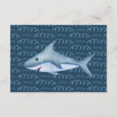Onder het Zee Shark Baby shower Enclosure Kaart (Achterkant)