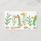 Onder het Zee Shark Baby shower Luier Raffle Kaart (Achterkant)