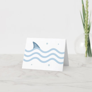 Onder het Zee Shark Baby shower Thank You Card Bedankkaart