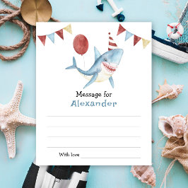 Onder het zee Shark verjaardagscapsule bericht