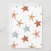 Onder het Zee Shark Whale Turtle Narwhal Verjaarda Kaart (Achterkant)