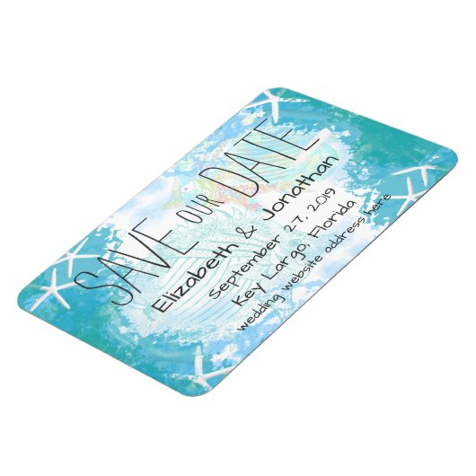 Onder het Zee sparen Onze Datum Magneet (Linkerzijde)